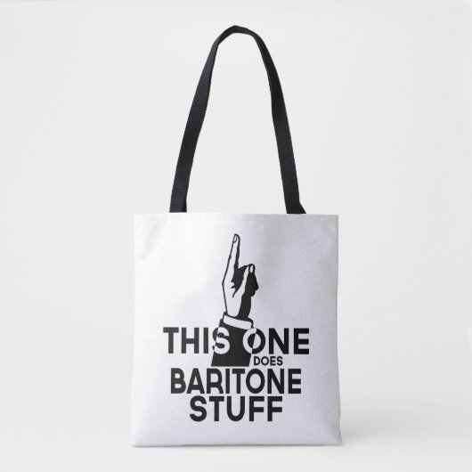 Baritone Stuff - Funny Baritone Music Tote Bag (Voorkant)