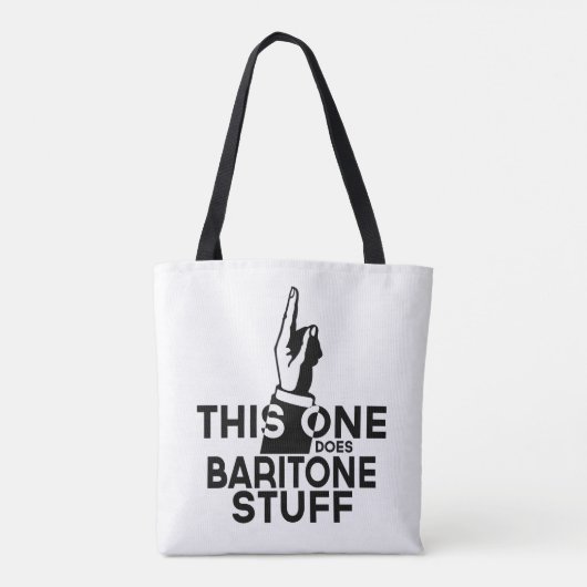 Baritone Stuff - Funny Baritone Music Tote Bag (Achterkant)