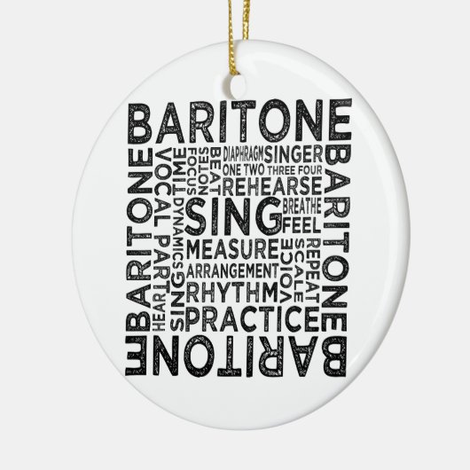 Baritone Typografie Keramisch Ornament (Links)