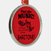 Baritone voelt de muziek metalen ornament (Rechts)