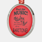 Baritone voelt de muziek metalen ornament (Links)
