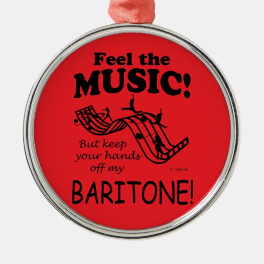 Baritone voelt de muziek metalen ornament (Voorkant)