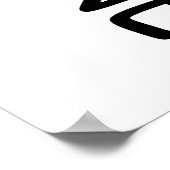Baritone voelt de muziek poster (Hoek)