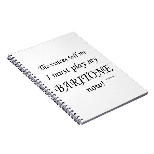 Baritone Voices zegt dat hij moet spelen Notitieboek (Rechterzijde)