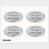 Baritone Voices zegt dat hij ovaal Sticker moet sp (Vel)