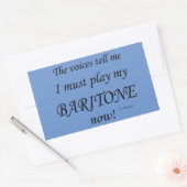 Baritone Voices zegt dat hij rechthoekige Sticker (Envelop)