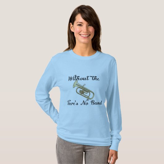 Baritone Women's Basic Long Slapes T-shirt (Voorkant volledig)