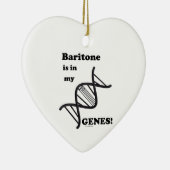 Baritone zit in mijn genen keramisch ornament (Rechts)