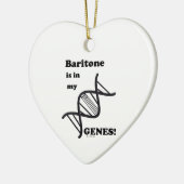 Baritone zit in mijn genen keramisch ornament (Links)