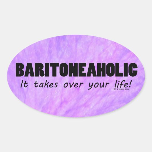 Baritoneau-ovaal Sticker (Voorkant)