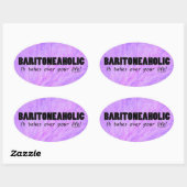 Baritoneau-ovaal Sticker (Vel)