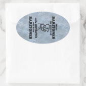 Baritonen Verboden ovaal Sticker (Tas)