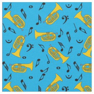 Baritones Bass Clef Muzieknoten Stof
