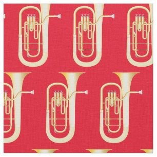 Baritones Music Musician Room Decor Red Stof