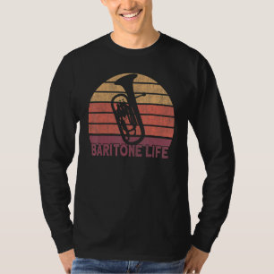 Baritonhoorn Euphonium Baritonspeelster T-shirt
