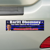 Baritt Obomney For President 2012 Bumpersticker (Op auto)