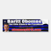 Baritt Obomney For President 2012 Bumpersticker (Voorkant)