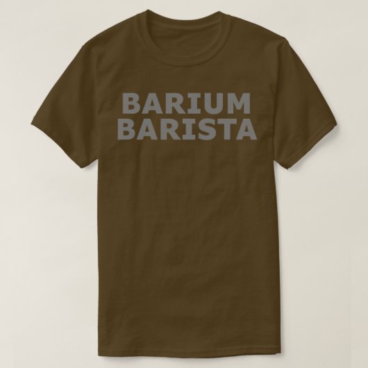 barium barista 2 t-shirt (Design voorkant)