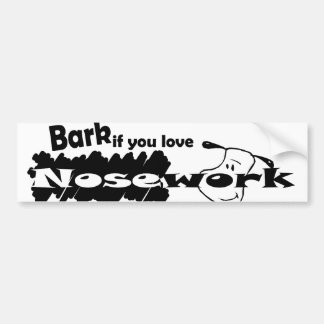 Bark als je gek bent op werk bumpersticker