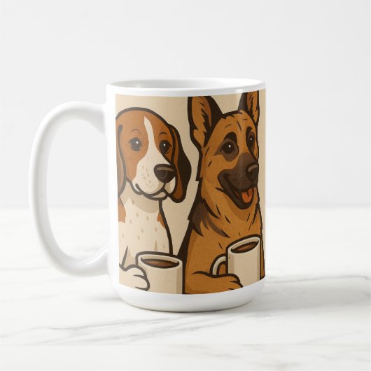 Bark and Brew: Iedereen heeft een staart Koffiemok (Links)