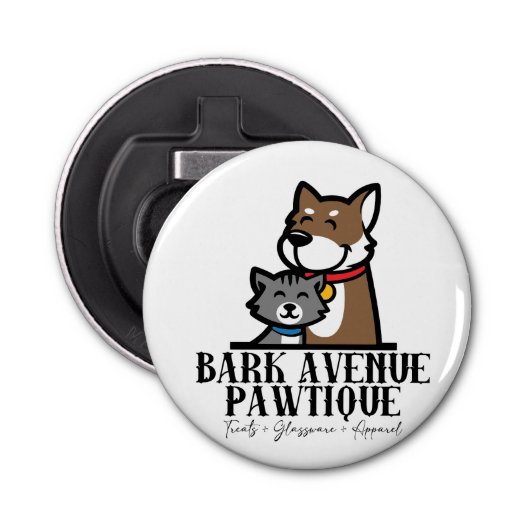 Bark Avenue Patwique Button Flesopener (Voorkant)