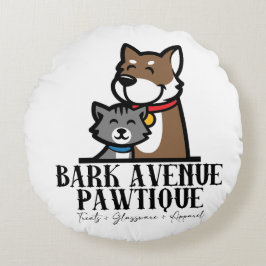 Bark Avenue Patwique Rond Kussen