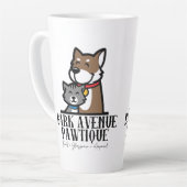 BARK AVENUE PAWTIQUE - LOGO 3 LATTE MOK (Linkerhoek)