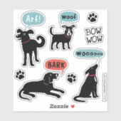 Bark Bark Wof Wooo Sticker Set (Vel)