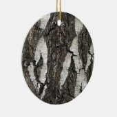 Bark Birch Wood Keramisch Ornament (Rechts)