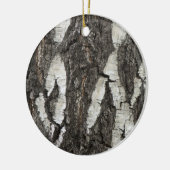 Bark Birch Wood Keramisch Ornament (Links)