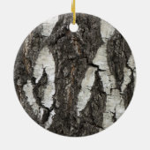 Bark Birch Wood Keramisch Ornament (Achterkant)