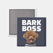 Bark Boss Aangepaste Hondenfoto Gepersonaliseerd C Magneet (Voorkant / Achterkant)