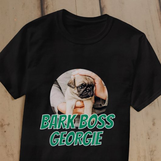 Bark Boss Huisdier Hond Foto Modern Eenvoudig Koel T-shirt