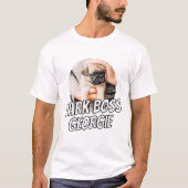 Bark Boss Huisdier Hond Foto Modern Eenvoudig Koel T-shirt (Voorkant)