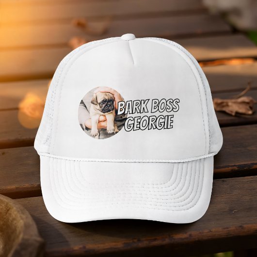Bark Boss Huisdier Hond Foto Modern Eenvoudig Koel Trucker Pet