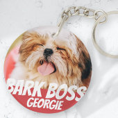 Bark Boss Pet Dog Foto Moderne Cool Simple Sleutelhanger