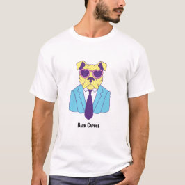 Bark Capone - Bulldog in blauw pak T-shirt