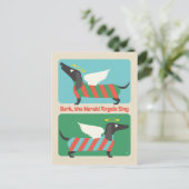 Bark, de Herald Angels zingen Briefkaart (Staand voorkant)