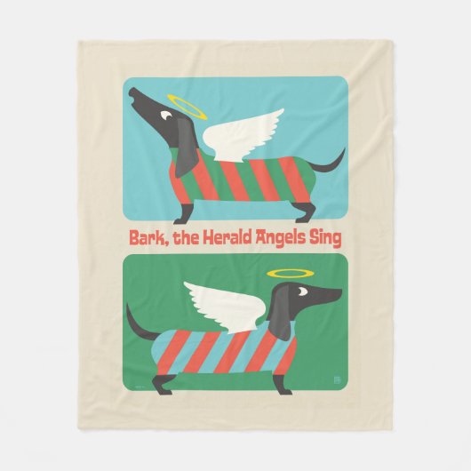 Bark, de Herald Angels zingen Fleece Deken (Voorkant)