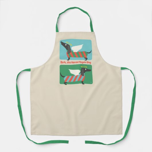 Bark, de Herald Angels zingen Schort (Voorkant)