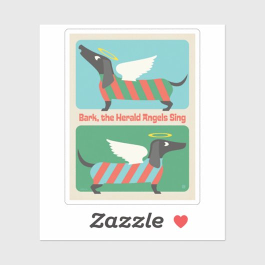Bark, de Herald Angels zingen Sticker (Vel)