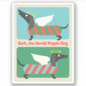 Bark, de Herald Angels zingen Sticker (Voorkant)