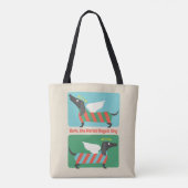 Bark, de Herald Angels zingen Tote Bag (Achterkant)