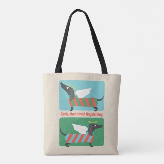 Bark, de Herald Angels zingen Tote Bag (Achterkant)