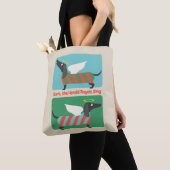 Bark, de Herald Angels zingen Tote Bag (Dichtbij)