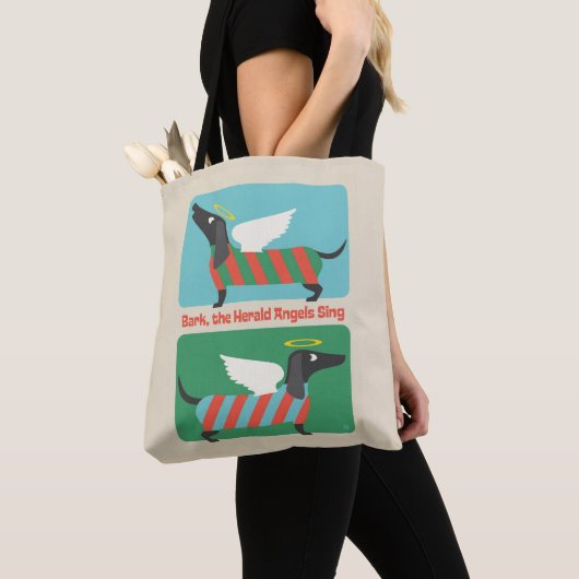 Bark, de Herald Angels zingen Tote Bag (Dichtbij)