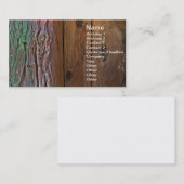 Bark en hout visitekaartje (Voorkant / Achterkant)