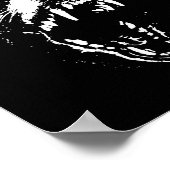 Bark For Me Fierce Dog Blackletter Aesthetic Trend Poster (Hoek)