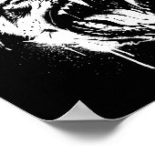 Bark For Me Gothic Fierce Dog  Poster (Hoek)