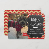Bark Humbug Dog-kerstkaart Kaart (Voorkant / Achterkant)